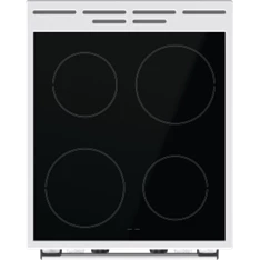Gorenje GEC5C42WG fehér, szabadonálló, kerámialapos, elektromos, főzőzóna: 4, sütő:70L, grill, tűzhely