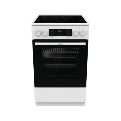 Gorenje GEC5C42WG fehér, szabadonálló, kerámialapos, elektromos, főzőzóna: 4, sütő:70L, grill, tűzhely
