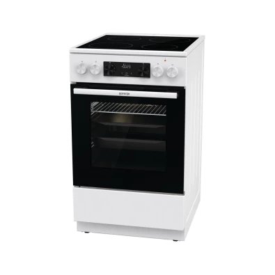 Gorenje GEC5C42WG fehér, szabadonálló, kerámialapos, elektromos, főzőzóna: 4, sütő:70L, grill, tűzhely