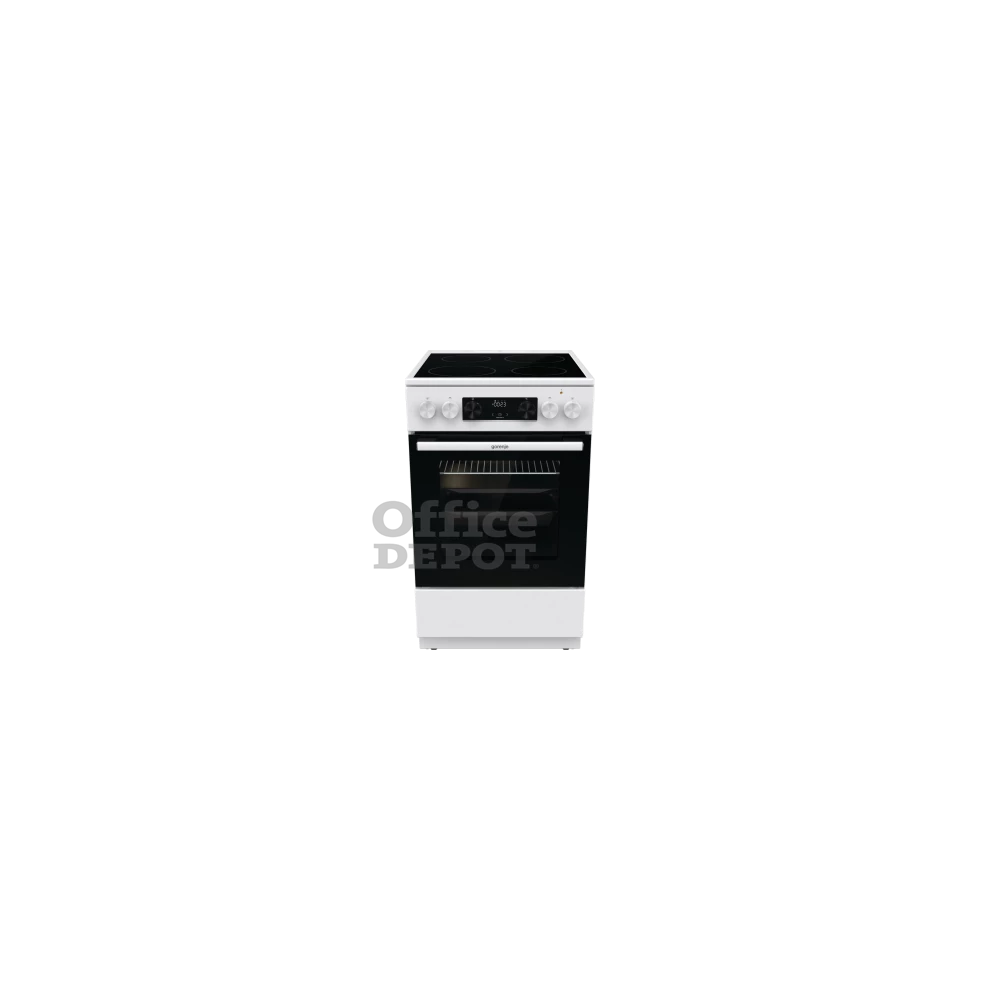Gorenje GEC5C42WG fehér, szabadonálló, kerámialapos, elektromos, főzőzóna: 4, sütő:70L, grill, tűzhely