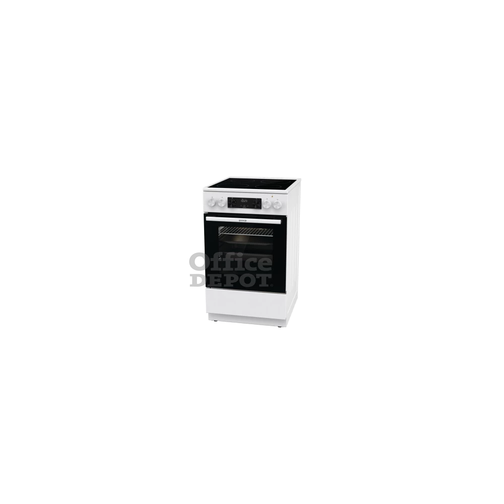 Gorenje GEC5C42WG fehér, szabadonálló, kerámialapos, elektromos, főzőzóna: 4, sütő:70L, grill, tűzhely