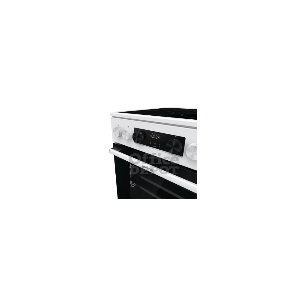 Gorenje GEC5C42WG fehér, szabadonálló, kerámialapos, elektromos, főzőzóna: 4, sütő:70L, grill, tűzhely