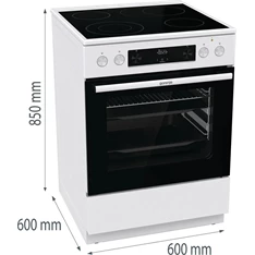Gorenje GECS6C70WPA kerámialapos elektromos tűzhely Gorenje GECS6C70WPA kerámialapos elektromos tűzhely