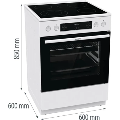 Gorenje GECS6C70WPA kerámialapos elektromos tűzhely Gorenje GECS6C70WPA kerámialapos elektromos tűzhely