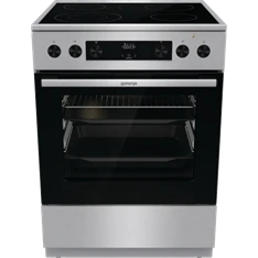 Gorenje GECS6C70XPA inox-fekete, szabdonálló, kerámialapos, főzőzóna:4, sütőtér:71L, tűzhely