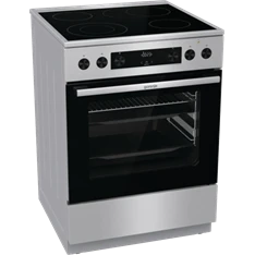 Gorenje GECS6C70XPA inox-fekete, szabdonálló, kerámialapos, főzőzóna:4, sütőtér:71L, tűzhely