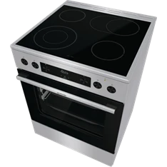 Gorenje GECS6C70XPA inox-fekete, szabdonálló, kerámialapos, főzőzóna:4, sütőtér:71L, tűzhely