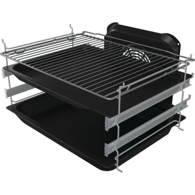 Gorenje GECS6C70XPA inox-fekete, szabdonálló, kerámialapos, főzőzóna:4, sütőtér:71L, tűzhely