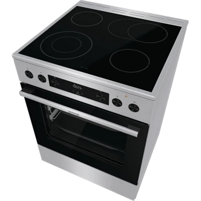 Gorenje GECS6C70XPA inox-fekete, szabdonálló, kerámialapos, főzőzóna:4, sütőtér:71L, tűzhely