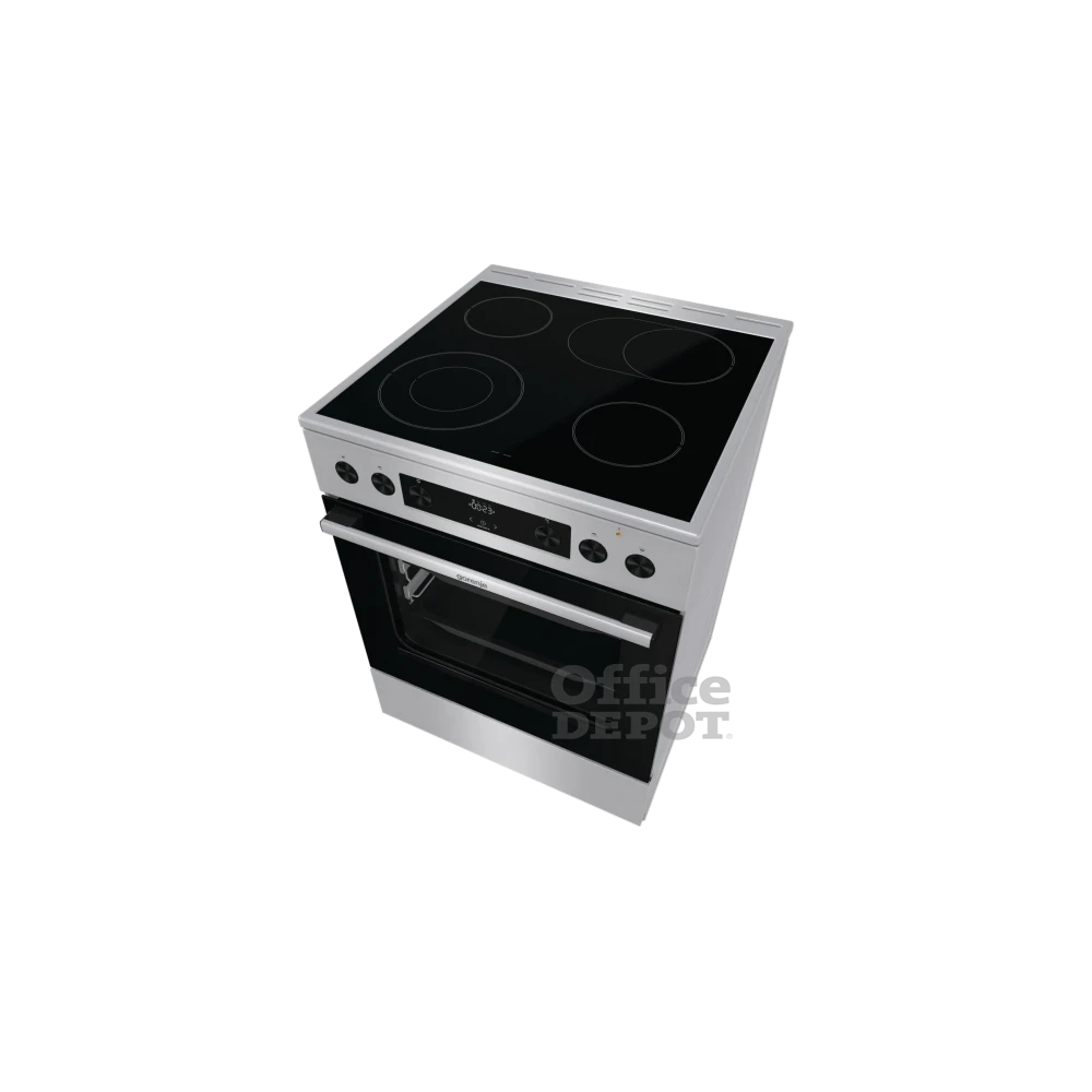 Gorenje GECS6C70XPA inox-fekete, szabdonálló, kerámialapos, főzőzóna:4, sütőtér:71L, tűzhely