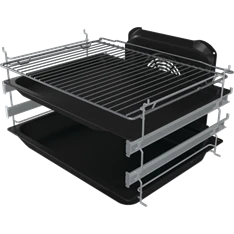 Gorenje GECS6C70XPA inox-fekete, szabdonálló, kerámialapos, főzőzóna:4, sütőtér:71L, tűzhely