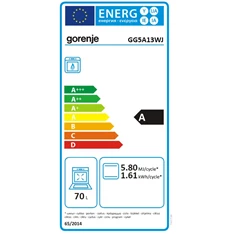 Gorenje GG5A13WJ gáztűzhely Gorenje GG5A13WJ gáztűzhely