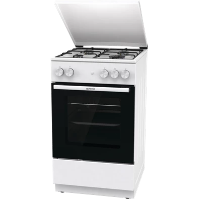 Gorenje GG5A14WJ fehér, szabadonálló, gáz, főzőzóna: 4, sütő:77L, tűzhely