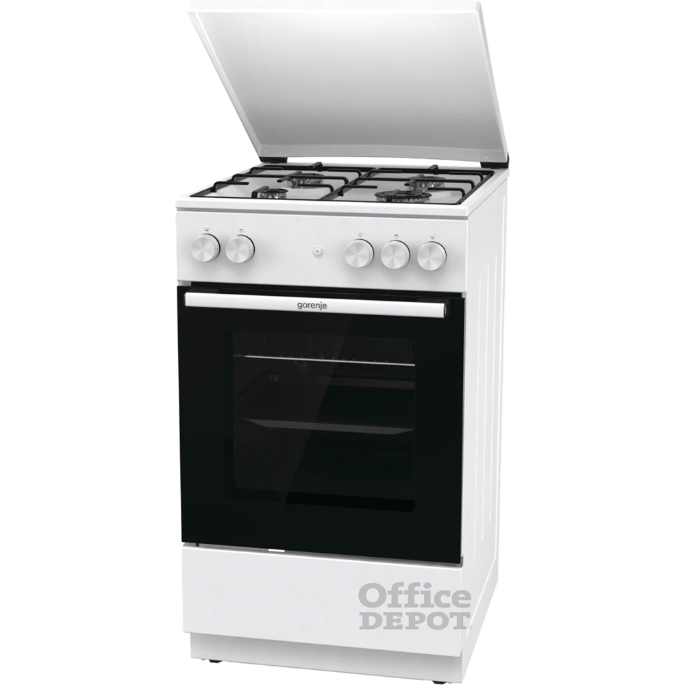Gorenje GG5A14WJ fehér, szabadonálló, gáz, főzőzóna: 4, sütő:77L, tűzhely