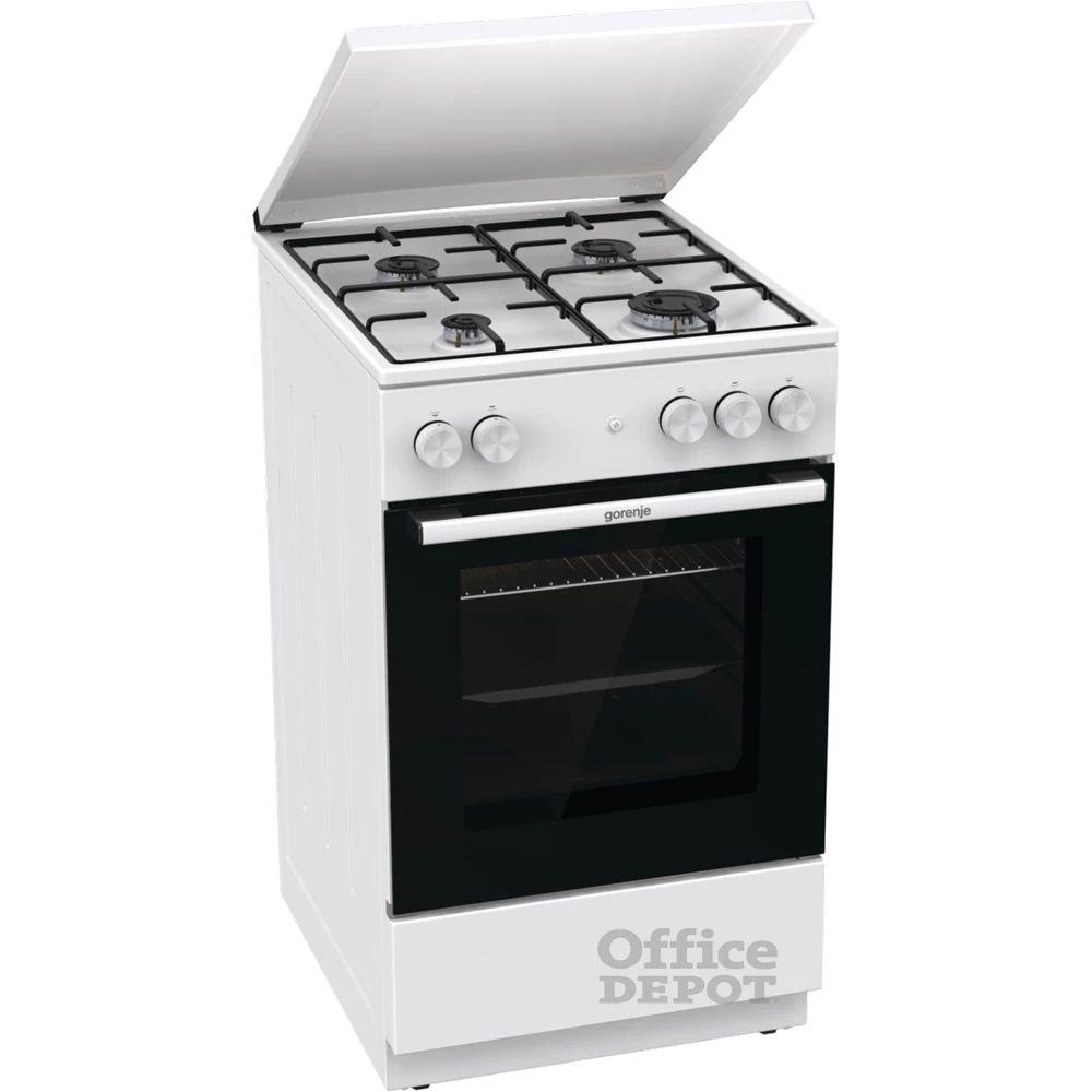 Gorenje GG5A14WJ fehér, szabadonálló, gáz, főzőzóna: 4, sütő:77L, tűzhely