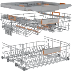 Gorenje GI673A91X programok száma: 7, beépíthető, 16 terítékes mosogatógép 