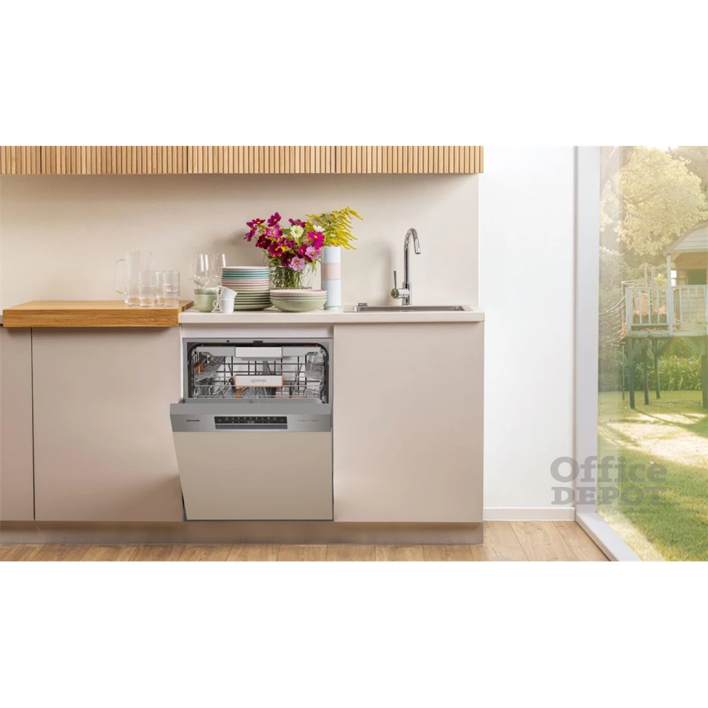 Gorenje GI673A91X programok száma: 7, beépíthető, 16 terítékes mosogatógép 