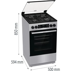 Gorenje GK5C41SJ inox kombinált tűzhely Gorenje GK5C41SJ inox kombinált tűzhely