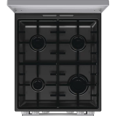 Gorenje GK5C42SH-B Inox, szabadonálló, gáz, kombinált, főzőzóna: 4, sütő:70L, grill, tűzhely