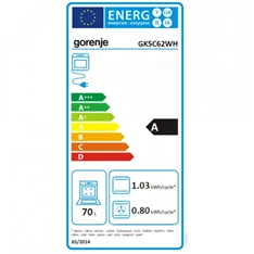 Gorenje GK5C62WH fehér kombinált tűzhely Gorenje GK5C62WH fehér kombinált tűzhely