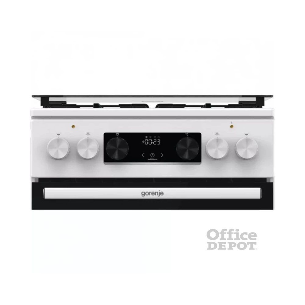 Gorenje GK5C62WH fehér, szabadonálló, gáz, kombinált, főzőzóna: 4, sütő:77L, grill, tűzhely