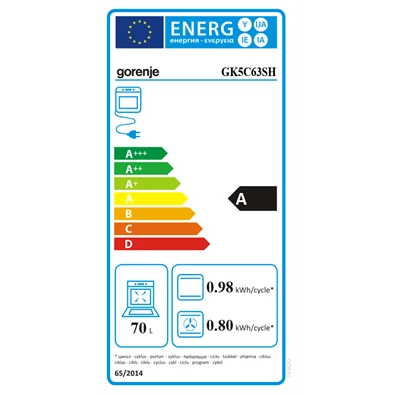 Gorenje GK5C63SH kombinált gáztűzhely Gorenje GK5C63SH kombinált gáztűzhely