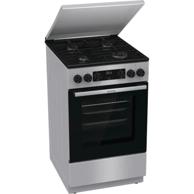 Gorenje GK5C63SH szürke, szabadonálló, gáz, kombinált, főzőzóna: 4, sütő:70L, grill, tűzhely
