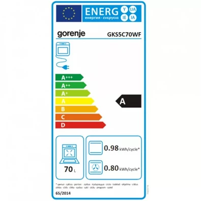Gorenje GKS5C70WF fehér kombinált tűzhely Gorenje GKS5C70WF fehér kombinált tűzhely