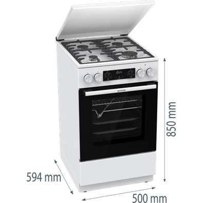 Gorenje GKS5C72WF kombinált gáztűzhely Gorenje GKS5C72WF kombinált gáztűzhely