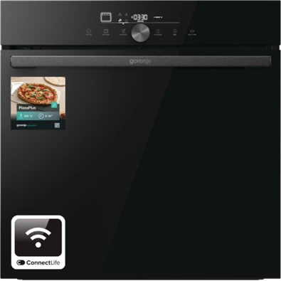 Gorenje GO66E PIZZA350C fekete, beépíthető, sütőtér: 77L, sütő