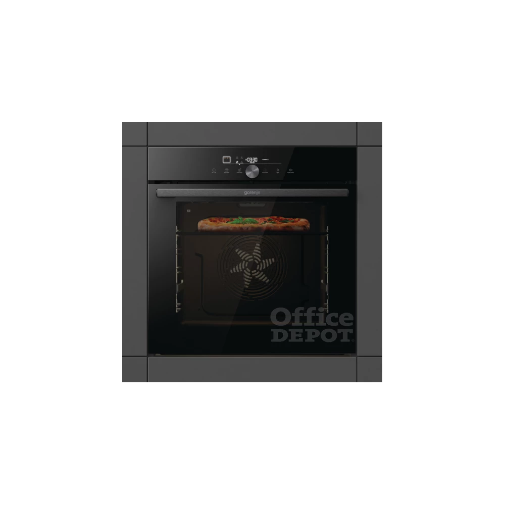 Gorenje GO66E PIZZA350C fekete, beépíthető, sütőtér: 77L, sütő