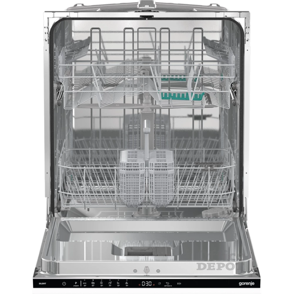 Gorenje GV642E90 programok száma: 6, beépíthető, 13 terítékes mosogatógép 