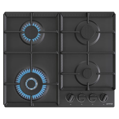 Gorenje GW641BPB fekete beépíthető gáz főzőlap Gorenje GW641BPB fekete beépíthető gáz főzőlap
