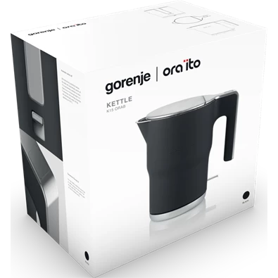 Gorenje K15ORAB ORA-ITO design 1,5L-es fekete vízforraló Gorenje K15ORAB ORA-ITO design 1,5L-es fekete vízforraló