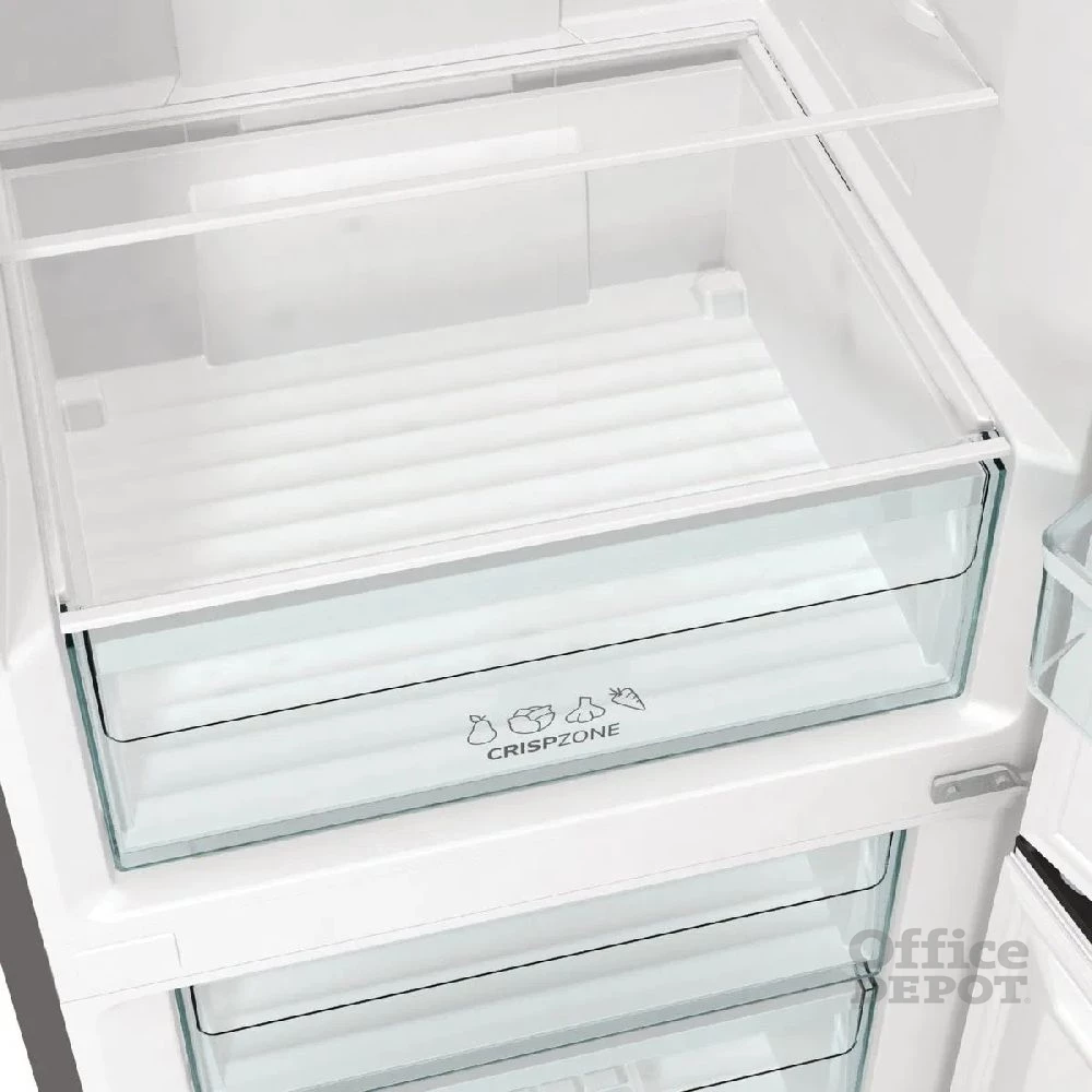 Gorenje N61EA2XL4 inox, alulfagyasztós, Hűtő:204L, Fagyasztó:96L, No frost Plus hűtőszekrény