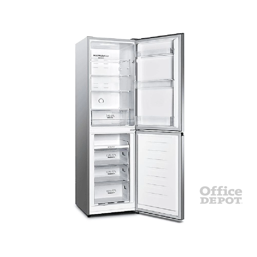 Gorenje NRK418DCS4 szürke, alulfagyasztós, Hűtő:171L, Fagyasztó:85L, No frost hűtőszekrény