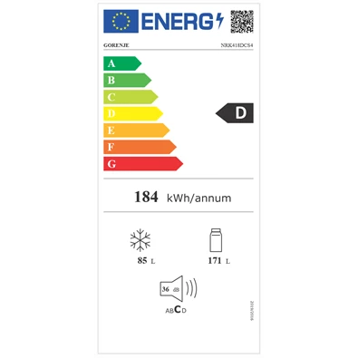 Gorenje NRK418DCS4 inox alulfagyasztós hűtőszekrény