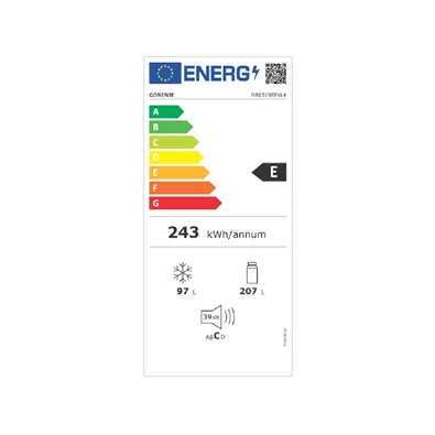 Gorenje NRK619EPXL4 alulfagyasztós hűtőszekrény Gorenje NRK619EPXL4 alulfagyasztós hűtőszekrény
