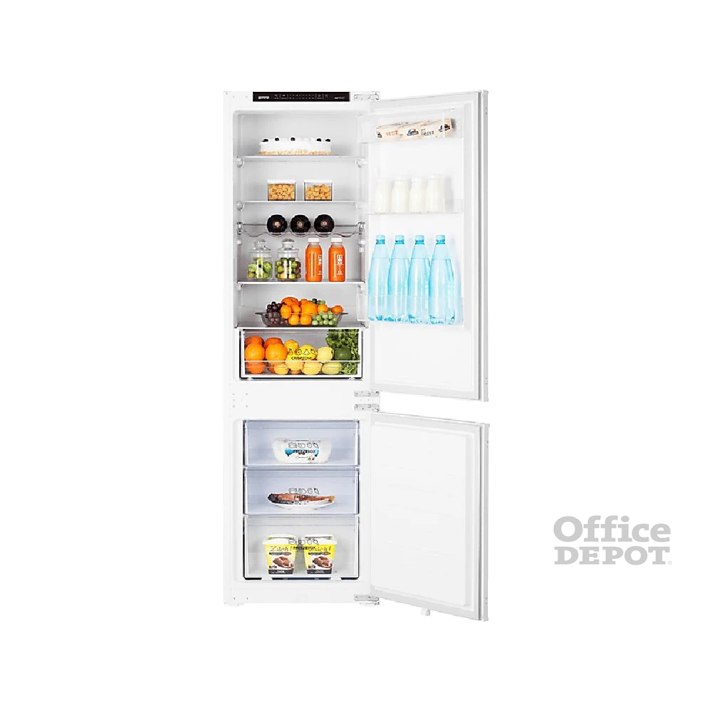 Gorenje NRKI418EP1 alulfagyasztós, beépíthető, Hűtő:183L, Fagyasztó:63L, No frost hűtőszekrény