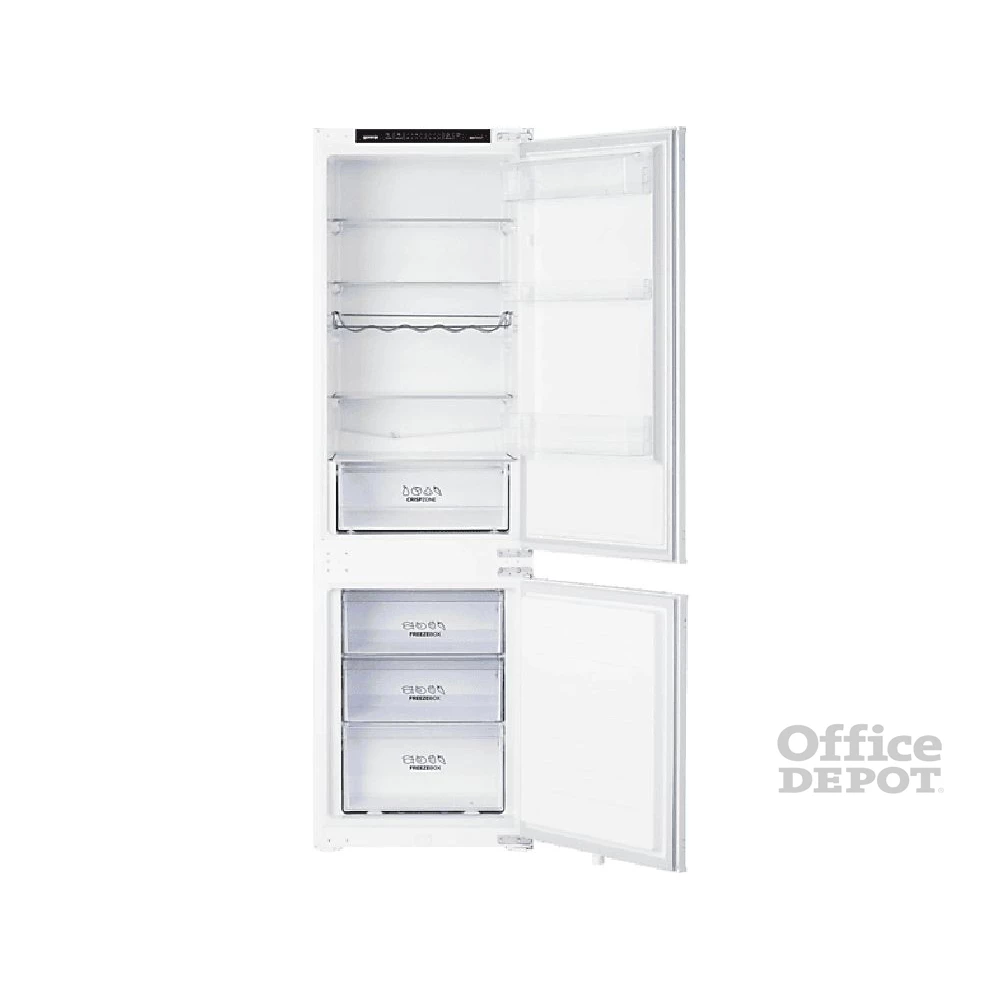 Gorenje NRKI418EP1 alulfagyasztós, beépíthető, Hűtő:183L, Fagyasztó:63L, No frost hűtőszekrény