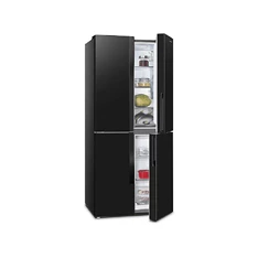 Gorenje NRM818EMB fekete, Side-by-Side, Hűtő:278L, Fagyasztó:149L, No frost hűtőszekrény