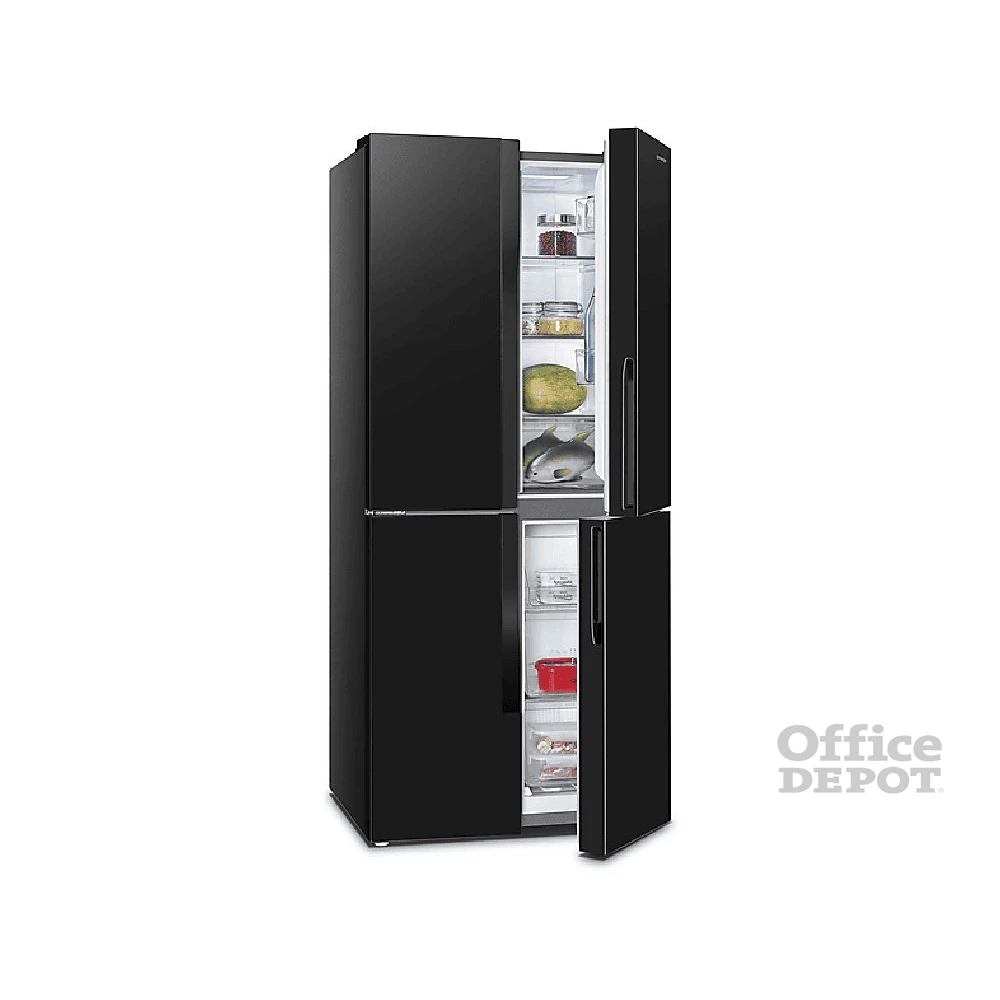 Gorenje NRM818EMB fekete, Side-by-Side, Hűtő:278L, Fagyasztó:149L, No frost hűtőszekrény