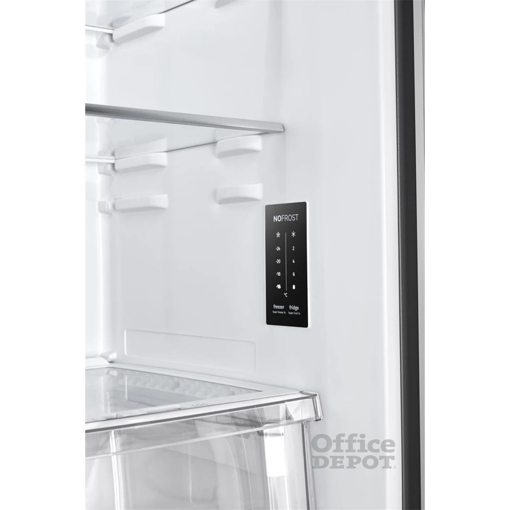 Gorenje NRM818EMB fekete, Side-by-Side, Hűtő:278L, Fagyasztó:149L, No frost hűtőszekrény