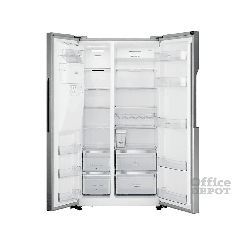 Gorenje NRS9182VX inox, Side-by-Side, Hűtő:371L, Fagyasztó:191L, hűtőszekrény