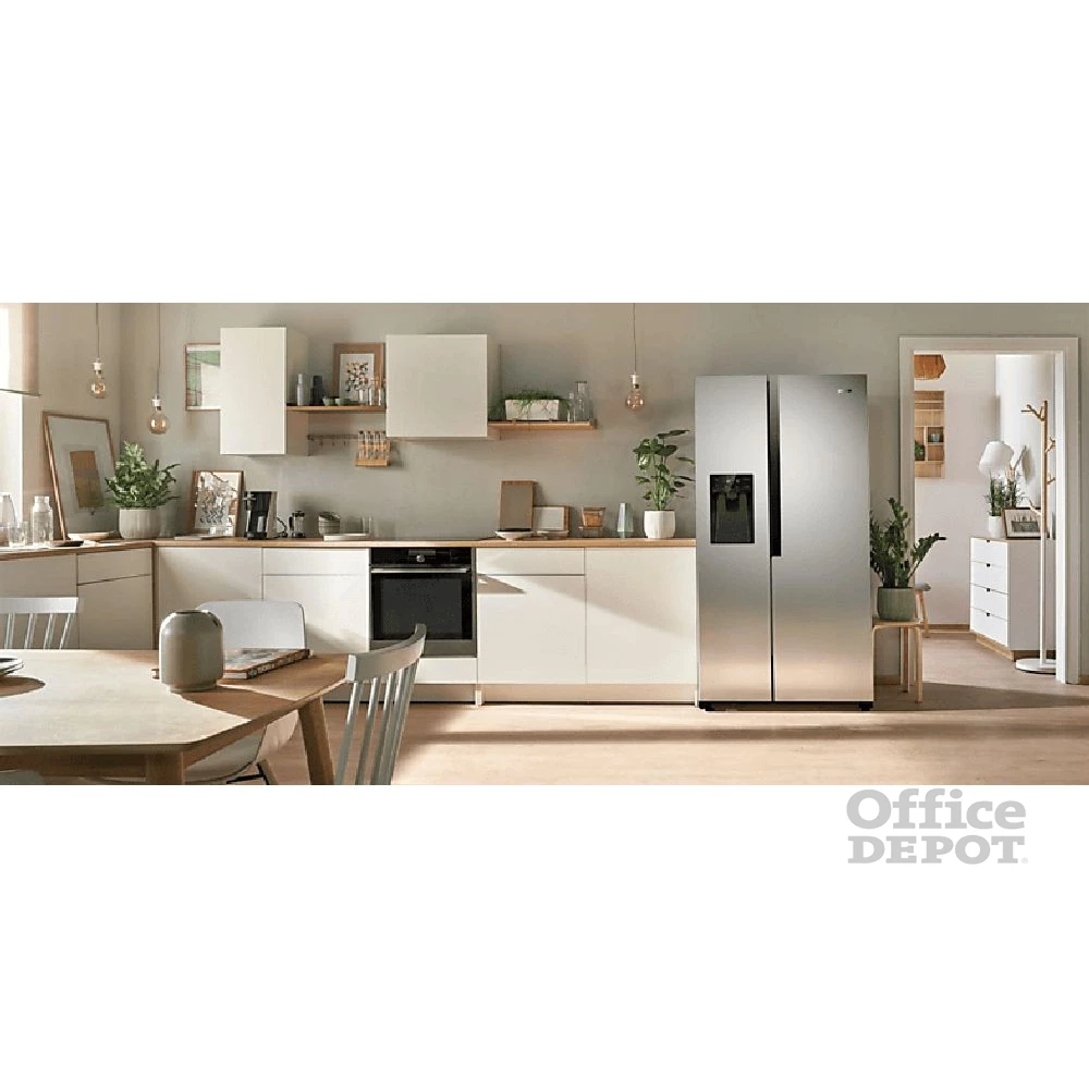 Gorenje NRS9182VX inox, Side-by-Side, Hűtő:371L, Fagyasztó:191L, hűtőszekrény