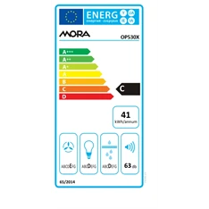 Mora OP530X ezüst, hagyományos, méret:50cm, zajszint:63dB, páraelszívó