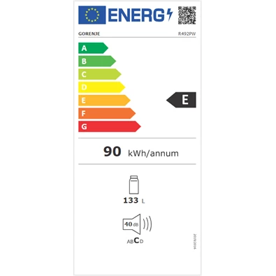 Gorenje R492PW egyajtós hűtőszekrény Gorenje R492PW egyajtós hűtőszekrény