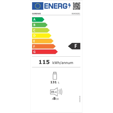 Gorenje RI4092E1 beépíthető egyajtós hűtőszekrény Gorenje RI4092E1 beépíthető egyajtós hűtőszekrény