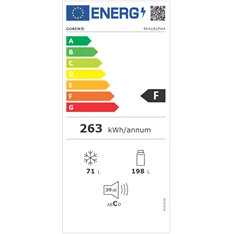 Gorenje RK4181PW4 alulfagyasztós hűtőszekrény Gorenje RK4181PW4 alulfagyasztós hűtőszekrény
