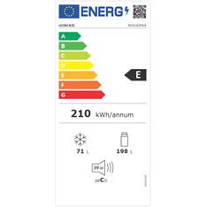 Gorenje RK4182PS4 inox alulfagyasztós hűtőszekrény (Használt - B) Gorenje RK4182PS4 inox alulfagyasztós hűtőszekrény (Használt - B)